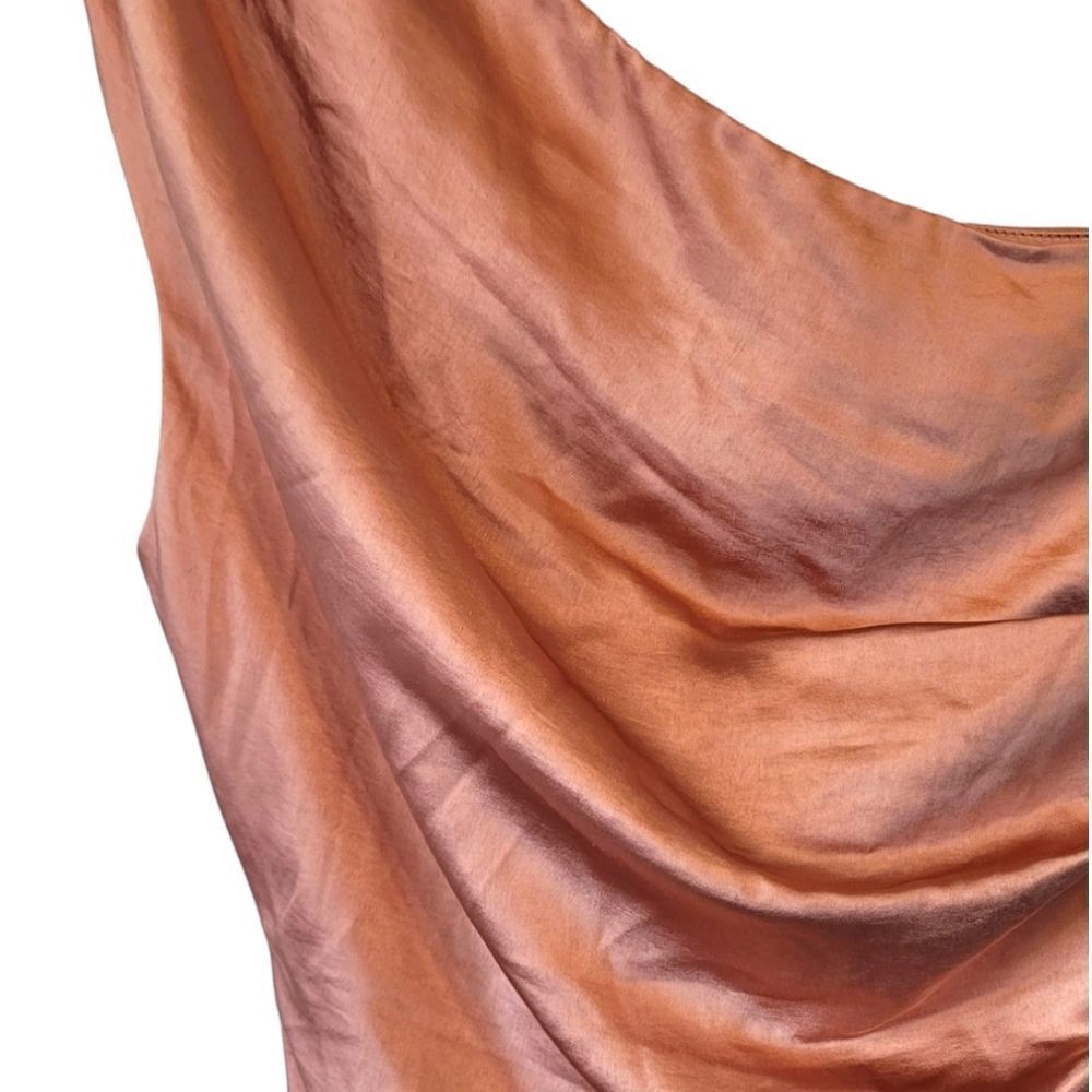 Elliatt Women's Copper Cassini One Shoulder Dress Size M - Picture 4 of 7